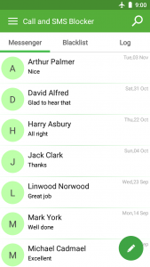 اسکرین شات برنامه Call & SMS Blocker - Blacklist 6