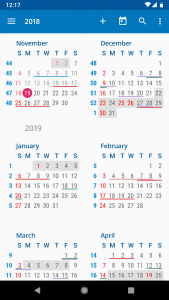 اسکرین شات برنامه aCalendar - your calendar 5