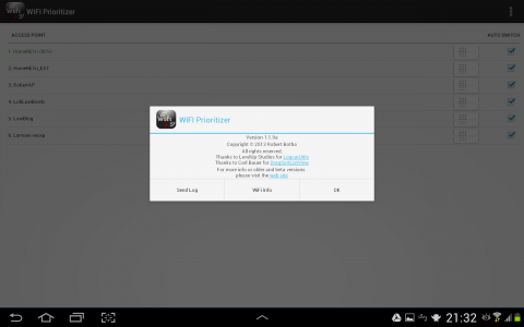 اسکرین شات برنامه WiFi Prioritizer 5