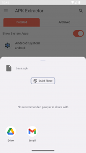 اسکرین شات 3 برنامه APK Extractor - Apps to APK