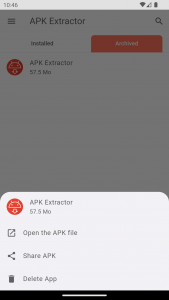اسکرین شات 4 برنامه APK Extractor - Apps to APK