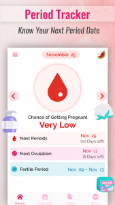 اسکرین شات برنامه Ovulation Calculator & Calendar to Track Fertility 4