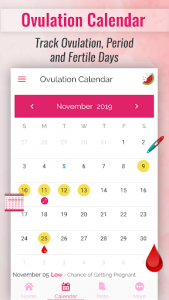 اسکرین شات برنامه Ovulation Calculator & Calendar to Track Fertility 3