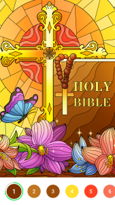 اسکرین شات 2 بازی Bible Color - Color by Number