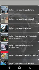 اسکرین شات برنامه How To Unlock a Car 1
