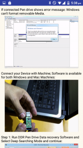 اسکرین شات برنامه USB Drive Data Recovery Help 7
