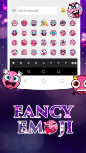 اسکرین شات برنامه Fancy SMS Free Emoji Keyboard 1