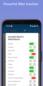 اسکرین شات برنامه Amazfit Band 5 Watchfaces 6