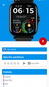 اسکرین شات برنامه Amazfit GTS 2/2e Watchfaces 3