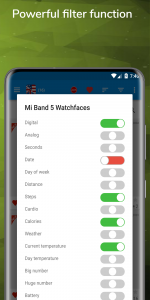 اسکرین شات برنامه Mi Band 5 WatchFaces 7
