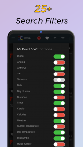 اسکرین شات برنامه Mi Band 6 WatchFaces 5