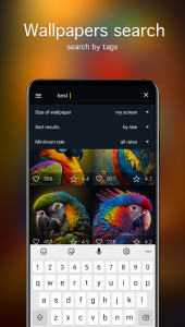 اسکرین شات 3 برنامه Parrot Wallpapers 4K