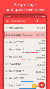 اسکرین شات برنامه WorkingHours — Time Tracking / Timesheet 3