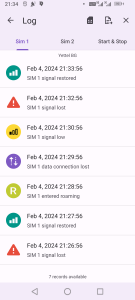 اسکرین شات 3 برنامه GSM Signal Monitor & SIM Info