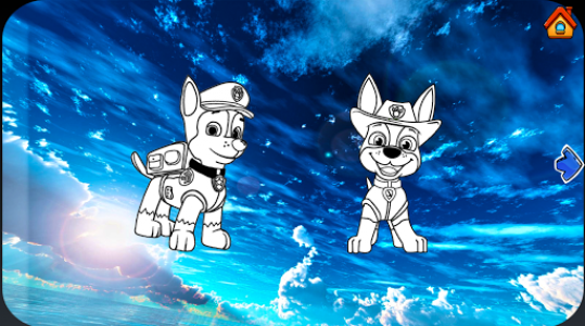 اسکرین شات بازی Paw Coloring Puppy Patrol For Kids 2