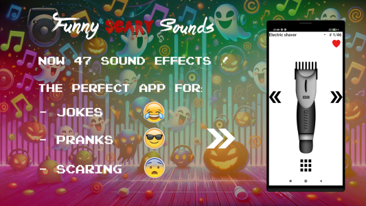 اسکرین شات 3 برنامه Funny Scary Sounds