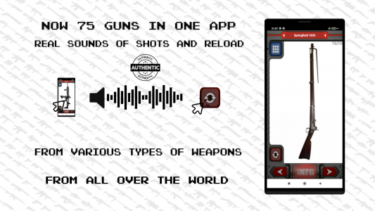 اسکرین شات برنامه Guns - Shot Sounds 1
