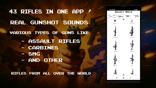 اسکرین شات 3 برنامه Guns - Rifles Simulator