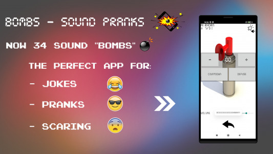 اسکرین شات برنامه Bombs - Sound Pranks 1