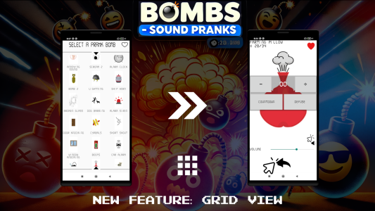 اسکرین شات 4 برنامه Bombs - Sound Pranks