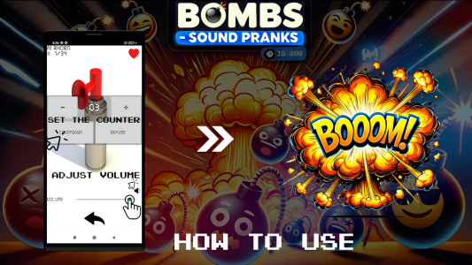 اسکرین شات 5 برنامه Bombs - Sound Pranks