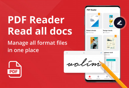 اسکرین شات برنامه پی دی اف خوان - PDF Reader 1