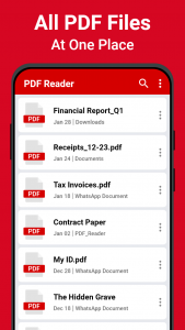 اسکرین شات برنامه PDF Reader - Read All PDF 1