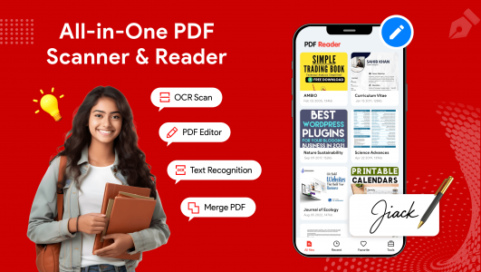 اسکرین شات 1 برنامه PDF Reader - Editor & Scanner