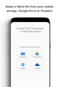 اسکرین شات برنامه PDF to Word docs Converter 2