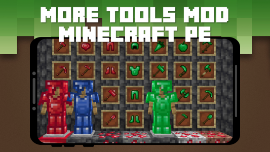 اسکرین شات برنامه More Tools Mod for Minecraft 2