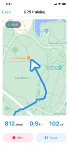 اسکرین شات 2 برنامه Pedometer - Run & Step Counter