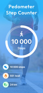 اسکرین شات 7 برنامه Pedometer - Run & Step Counter