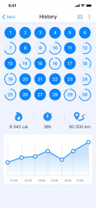 اسکرین شات 5 برنامه Pedometer - Run & Step Counter