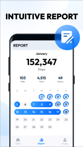 اسکرین شات 4 برنامه Pedometer - Step Counter