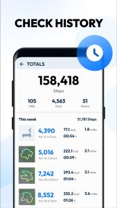 اسکرین شات برنامه Pedometer - Step Counter 6