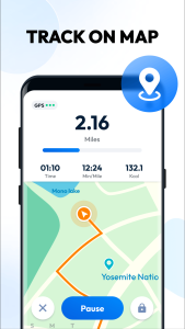 اسکرین شات 3 برنامه Pedometer - Step Counter