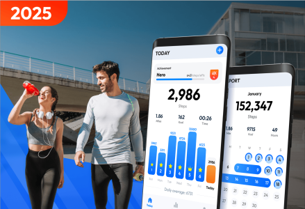 اسکرین شات 1 برنامه Pedometer - Step Counter