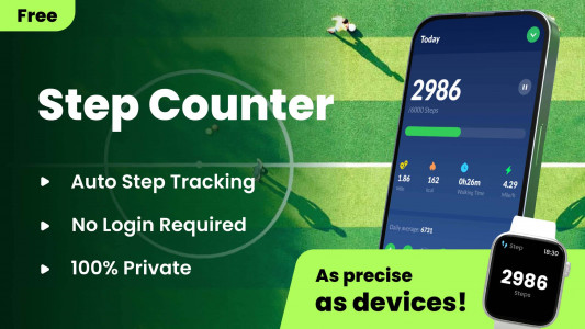 اسکرین شات برنامه Step Counter - Pedometer 1