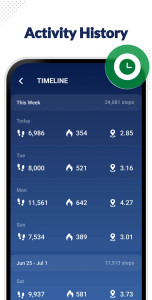 اسکرین شات 6 برنامه Step Counter - Pedometer