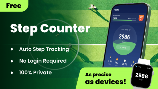 اسکرین شات برنامه Step Counter - Pedometer 1