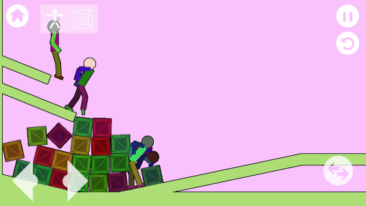 اسکرین شات 5 بازی 2D Geometry Ragdoll Playground