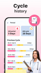 اسکرین شات 8 برنامه Ovulation & Period Tracker