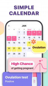اسکرین شات برنامه Ovulation & Period Tracker 2
