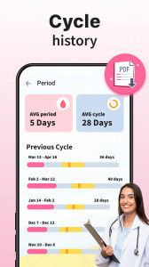 اسکرین شات 8 برنامه Ovulation & Period Tracker