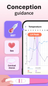 اسکرین شات 3 برنامه Ovulation & Period Tracker