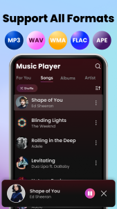 اسکرین شات برنامه Music Player & MP3 - XMusic 2