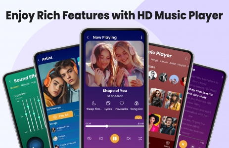 اسکرین شات برنامه Music Player & MP3 - XMusic 1