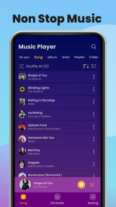 اسکرین شات برنامه Music Player & MP3 - XMusic 2