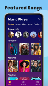 اسکرین شات برنامه Music Player & MP3 - XMusic 8