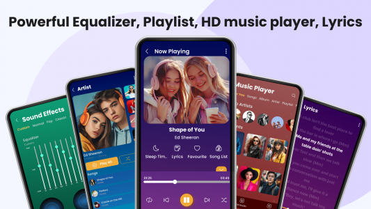 اسکرین شات برنامه Music Player & MP3 - XMusic 1